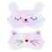 Plush Sleep Eye Mask for Kids, Cute Rainbow Sleeping Eye Cover Cat Bunny Blindfold Sleep Masks for Kids, Sleeping Eye Shade Soft Funny Sleepover Stuff for Girls Kids Adult Travel Nap (2 Pack)
