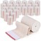 Premium Elastic Bandage Wrap (3" 25 Pack) - Hook &amp; Loop Fasteners at Both Ends - Latex Free Hypoallergenic Compression Roll - Reusable Bandages for Waist, Legs, Elbow &amp; Knee Wrap