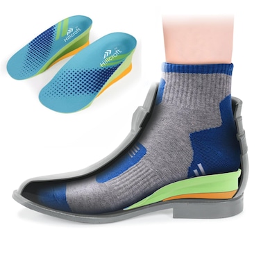 Premium Height Increase Insole (1 Pair), Shoe Lifts for Men and Women Elevated, Cushioned Heel Inserts and Arch Support Insoles (Green, L (Men 8-10/Women 10.5-12.5))