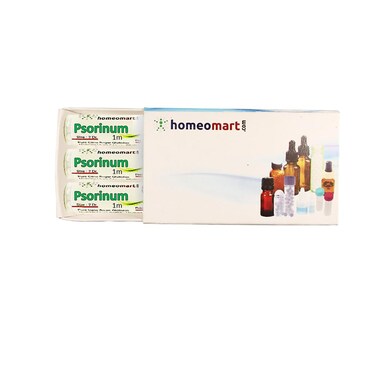 Psorinum Homeopathy Pellets (Pills) in 1M Potency, Pack of 3
