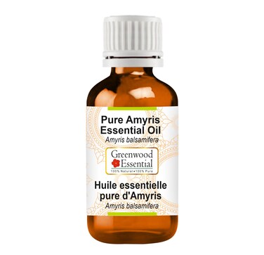 Pure Amyris Essential Oil (Amyris balsamifera) Steam Distilled 10ml (0.33 oz)