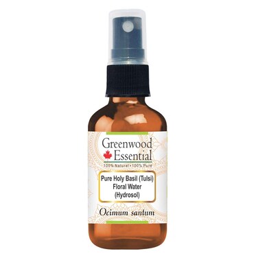 Pure Holy Basil (Tulsi) Floral Water (Hydrosol) (Ocimum santum) 50ml (1.69 oz)