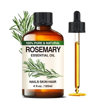 Pure Rosemary Essential Oil Hair Natural Aromatherapy Skin &amp; Body Care Candle Making Home Fragrance Diffuser Oil 4 Fl Oz