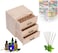 Pure Vie Wooden Essential Oil Storage Box Home Fragrance Carrier Case, Holds 90 Bottle (Fits 5-15ml) - Aromatherapy Organizer Makeup Nail Polish Perfume Container - Keep Your Oil Safe &amp; Space Saver