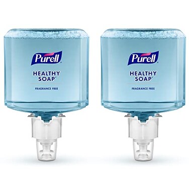 PURELL Brand HEALTHY SOAP Gentle &amp; Free Foam, Fragrance Free, 1200 mL Hand Soap Refill for PURELL ES4 Manual Soap Dispenser (Pack of 2) - 5072-02 - Manufactured by GOJO, Inc.