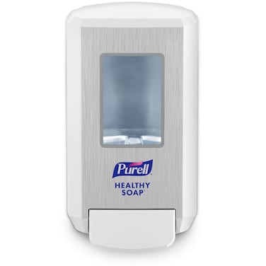 PURELL CS4 Push-Style Soap Dispenser, White, for 1250 mL PURELL CS4 HEALTHY SOAP Refills (Pack of 1) - 5130-01