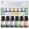 Pursonic Essential Oils Set - Top 6 Aromatherapy Blends Gift Set - 10ml 100% Pure Essential Oils for Diffusers, Home, Massage, &amp; Bath (Eucalyptus,Lavender,Lemongrass,Orange,Peppermint,Tea Tree)