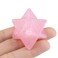 QINJIEJIE Rose Quartz Merkaba, Natural Crystal Healing Stones Sacred Meditation Energy Generator 1" Reiki 3D Star Dodecahedron Crystal Grid Home Decor Protection Cleansing Spiritual Valentine's Gifts