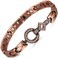 RainSo Women Crystal Pure Copper Magnetic Bracelets 3500 Gauss Adjustable Design with Gift Box
