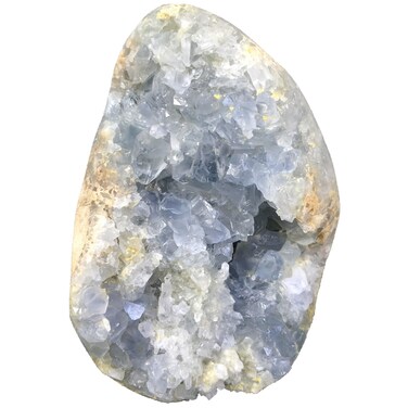 Raw Blue Celestite Crystal Geode Natural Healing Crystal Cluster Large Irregular Celestine Stone Home Decor 2-3 Lbs