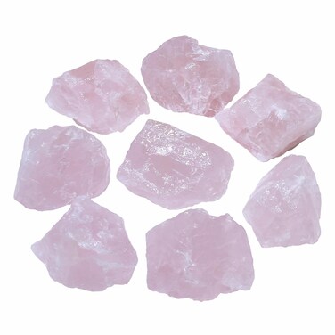 Raw Rose Quartz Crystals Bulk, Real Gemstones and Crystals, Rocks and Minerals, Healing Crystals, Quartz Crystals and Healing Stones, Cuarzos Originales De Energia Y Piedras(1LB)