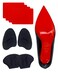 Red Bottom Shoe Sole Protector Compatible with Christian Louboutin Shoes,Shoe Grips on Bottom of Shoes,Heel Grip and Metatarsal Pads for Women Loose Shoe (Large Foot Pads 4 Pairs)
