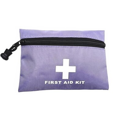 Red Emergency Bag First Aid Bag Small Empty Travel Rescue Bag Pouch First Responder Storage Medicine Pocket Bag for Car Home Office Kitchen Nurse Sport Outdoors Bag Only (Purple 16x11cm)