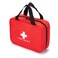 Red First Aid Bag Empty Travel Rescue Pouch First Responder Storage Medicine Emergency Bag for Car Home Office Kitchen Sport Outdoors (Red with Zippered Mesh Bags)