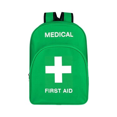 Red First Aid Bags Empty First Aid Backpack Empty Medical Storage Bag for First Aid Kits Pack Emergency Hiking Backpacking Camping Cycling Riding Climbing Travel Car (Green)