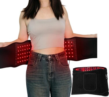 Red Light Therapy Belt - Red Light Therapy Device with Vibration Red Light Wrap Body Massage Pad - Infrared Light Therapy for Body Relief, Recovery - Near Infrared Light