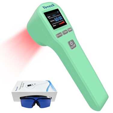 Red Light Therapy Device, 4x808nm+16x650nm, Cold Light Therapy for Body, Red Light Therapy for Vet, Near Infrared Light Therapy for Pain Relief, Muscle, Knee, Joint