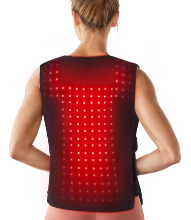 Red Light Therapy for Body, 3-in-1 Led Bead Infrared Light Therapy Pads for Back Shoulder Pain Relief, 660nm&amp;850nm Wearable Wrap Light Therapy Device with Pulse