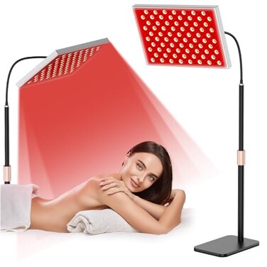 Red Light Therapy for Body, Infrared Light Therapy Panel with Stand, Red Light Therapy Lamp, 660nm Deed Red Light and 850nm Near Infrared LED Red Light Therapy Device at Home for Face and Body