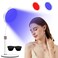 Red Light Therapy for face and Body, 100LEDs Red and Blue Light Device, 415nm &amp; 660nm &amp;850nm Infrared Light Therapy for Home/Office, Height Adjustable &amp; Angle Adjustable &amp; Timer