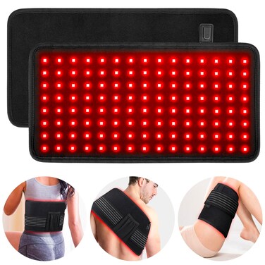Red Light Therapy Pad for Body, T60 Infrared Light Therapy Heating Pad Wrap Belt for Back Muscle Feet Knee Pain Inflammation Relief, Portable 660&amp;850nm Home Deep Therapy Large Belt for Men Women