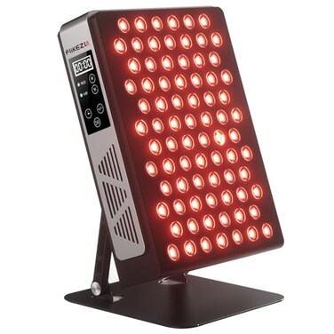 Red Light Therapy Panel Device, 78 Dual Chip LEDs, 660nm 850nm Near Infrared Light for Body Pain Relief, Inflammation, Skin Health, with Timer and Metal Stand