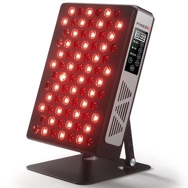 Red Light Therapy Panel Device, 78 Lamp Beads &amp; 7 Chip LEDs, Near Infrared and Blue Light for Body Pain Relief, Inflammation, Skin Health, with Timer and Metal Stand