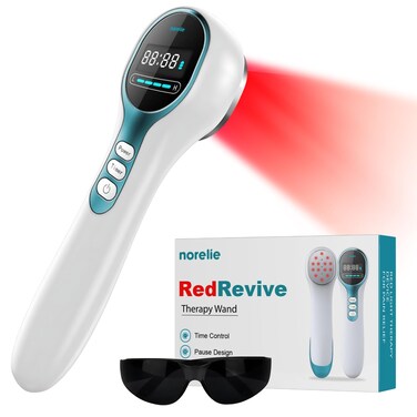 RedRevive Cold Laser Therapy Wand - Portable Infrared Light Therapy Device for Body Pain Relief, Red Light Laser Therapy Targets Joints and Muscles