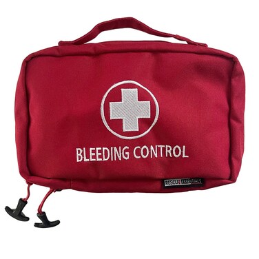 Rescue Essentials Bleeding Control Bag (Clamshell) - Empty (With Cross)