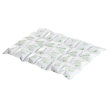 Restaurantware Delivery Tek 15.4 x 11.4 Inch Ice Sheets 10 Durable Cold Packs - Easy-To-Use Design Leakproof Plastic Shipping Ice Packs Reusable For Frozen Meat Vegetables or Beverages