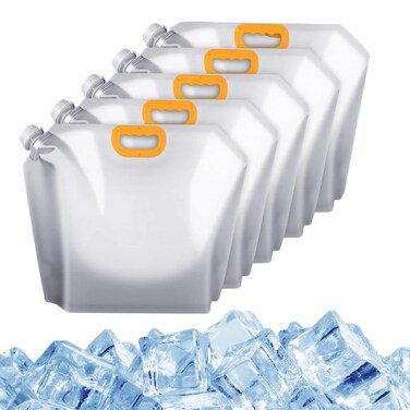 Reusable Ice Bath Bags 5Pack (10L)-Portable Bathtub Freezer-Water Bags Ice Bath Water Chiller-Post Workout Cold Tub Accessories-Ice Barrel Cold Therapy-Ice Barrel Cold Therapy