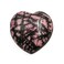 Rhodonite Crystal 1 Inch Mini Heart Puff Stone - Pocket Massage Worry Stone for Natural Body Chakra Balancing, Reiki Healing and Crystal Grid