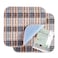 RIQINXIN Washable Absorbent Incontinence Chair Pads Reusable Seat Protector Pads for Adults Waterproof Pads for Chairs Non-Slip Quilted Bed Pads for Incontinence for Recliner 21x22in 2pcs Plaid