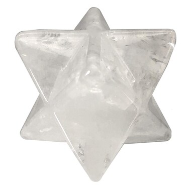 Rock Quartz Crystal Merkaba Star for Healing Reiki Spiritual Divine Therapy Energy, Pocket Stones Eight-Pointed Stars 1"(25mm)