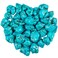 rockcloud 1/2 Ib Green Howlite Turquoise Irregular Tumbled Polished Stones for Wicca, Reiki and Energy Healing Crystal Home Decoration