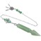 Rockcloud Arrow Shape Crystal Stone Pendant Pendulum for Dowsing Divination Chakra Reiki Healing Meditation, Green Aventurine
