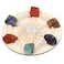 Rockcloud Chakra Therapy Starter Collection 20 Pcs Healing Crystals kit Raw Stones Rock Quartz Points Metatron's Cube Sacred Geometry Energy Crystal Grid, 7 Chakra Stones