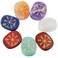 Rockcloud Healing Crystal 7pcs Engraved Vikings Symbol Palm Stones Reiki Balancing