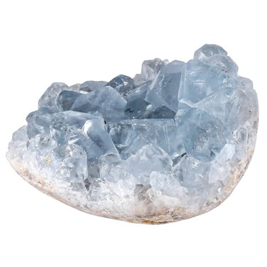 Rockcloud Natural Raw Blue Celestite Mineral Healing Crystal Cluster Geode Irregular Home Decoration Gemstone Specimen, 0.02-0.10 lb