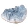 Rockcloud Natural Raw Blue Celestite Mineral Healing Crystal Cluster Geode Irregular Home Decoration Gemstone Specimen, 0.02-0.10 lb