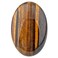 Rockcloud Oval Worry Stones,Palm Pocket Energy Stone,Healing Crystal with Velvet Bag,Tiger's Eye