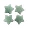 Rockcloud Pack of 4 Healing Crystals Star Shape Worry Stones Pocket Stone Hand Carved Ornamant Home Decoration, Green Aventurine