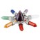 rockcloud Taper &amp; 7 Chakra Points Energy Generator,Reiki Healing Crystal Stone, Amethyst