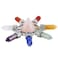 rockcloud Taper &amp; 7 Chakra Points Energy Generator,Reiki Healing Crystal Stone, Roese Quartz
