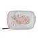 Rose Gold Marble Pinapple Pill Organizer Case White Marbling 7 Day Travel Pill Box with Zipper Portable Weekly Vitamin Medicine Supplement Holder Pouch Bag