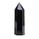 Runyangshi Large Natural Black Obsidian Healing Crystal Wand, 3.9"-4.3" (10-11cm) Crystal Tower 6 Faceted Single Point Crystal Prism Wand Natural Stones for Healing Meditation Reiki Chakra Therapy