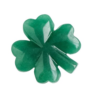 Runyangshi Natural Crystal Green Aventurine Four Leaf Clover Healing Stone Sculpture Hand-Carved Crafts Symbolizes Love Health Glory Riches Reiki Crystal Gemstone Home Decor Gift(Upgraded Version)