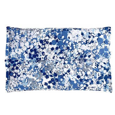 SacksyThyme Microwave Heating Pad for Pain Relief, Flaxseed &amp; Cherry Pit Herbal Heating Pad, Hot Cold Therapy (Indigo)