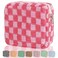 Sanitary Napkin Storage Bag, Menstrual Pad Zipper Bag Checkered Portable Period Bag Panty Liners, Tampon Storage Pouch for Women Ladies Daily Use Storage Purse Travel