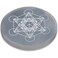 Selenite Crystal Charging Plate - 3" Healing Stones Metatron Coaster for Home Office Table Decor - Round Disc - Crystals and Healing Stones